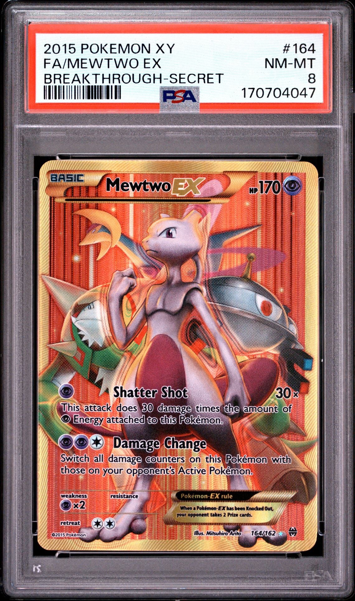 Breakthrough Mew2 164 PSA 8