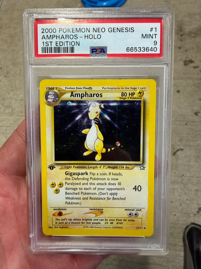 1st Ed Neo Gen Amph PSA 9
