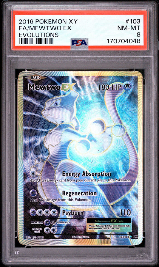 XY Evo Mew2 103 PSA 8