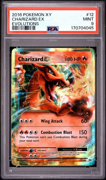 XY Evo Zard EX PSA 9