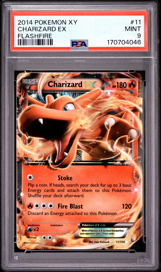 Flash Fire Zard EX PSA 9