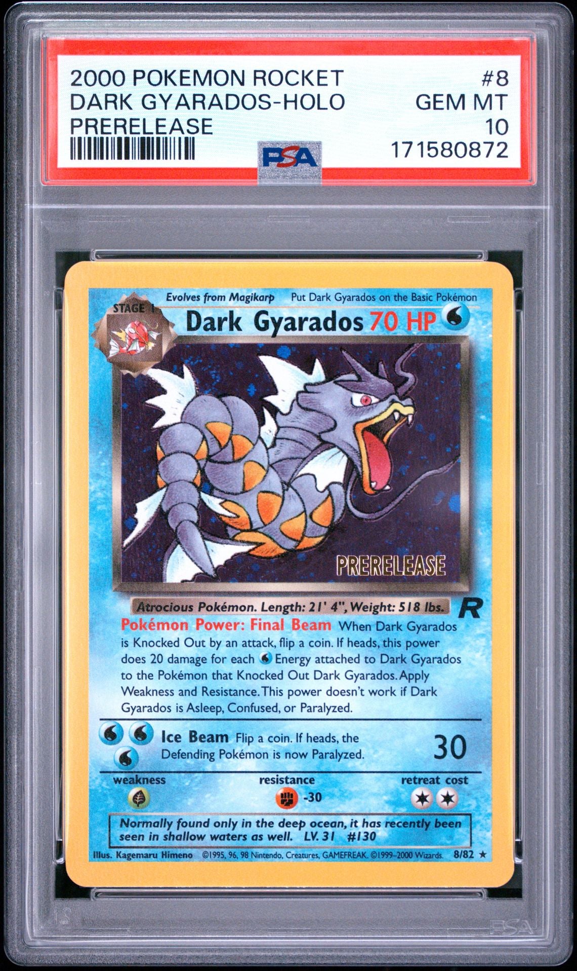 Prerelease Dark Gary PSA 10 (171580872)